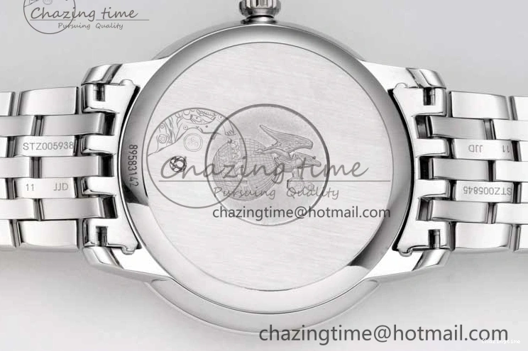 0325 HighPerformance De Ville SS DIWF 1:1 Best Edition Gray White Dial Blue Markers on SS Bracelet MIYOTA 7852